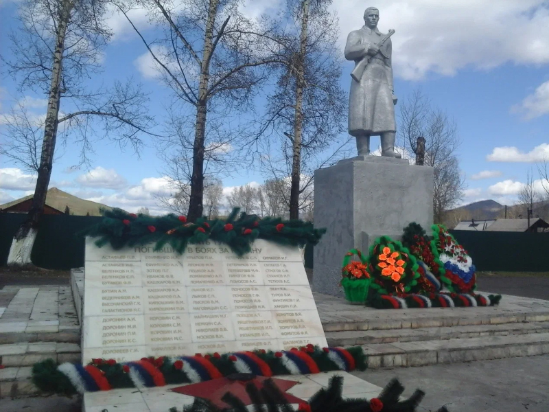 Памятник неизвестному солдату в г. Туране.